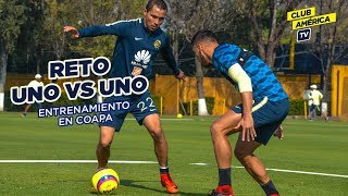 Entrenamiento uno vs uno Club América