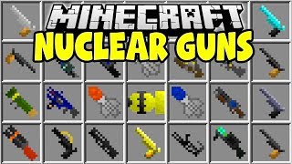 MINECRAFT NUCLEAR GUNS MOD | NUKES, INFINITE DAMAGE, BLACK HOLES!!