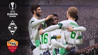 Borussia Mönchengladbach vs AS Roma 2-1 Highlights & Goals - UEFA Europa League 2019/2020 - Gameplay