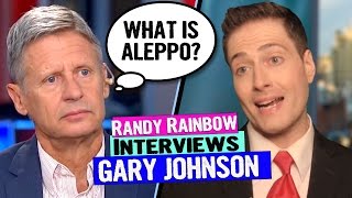 Randy Rainbow Interviews Gary Johnson #WhatIsAleppo