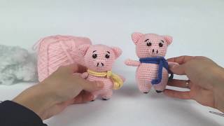 Свинка крючком. Символ 2019. Мастер класс. Toy Pig. (Урок 1. Тело и ручки)