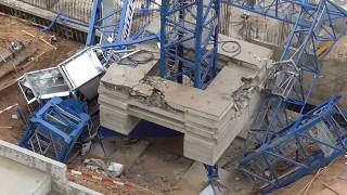 Упал строительный кран в Химках 05.09.2017  Погибшие