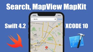 How To Search For Places In MapView Using MapKit In Xcode 10 (Swift 4.2)