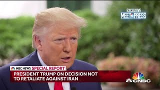 President Trump explains decision to halt retaliation against Iran