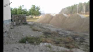 Планировка ковшом экскаватора CAT 320EL.