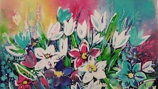Speed Painting | Hot Batik | Spring Flowers | IOTN
