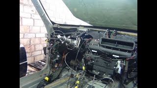 Снятие и разбор печки Mercedes W140