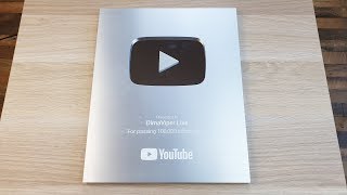 СЕРЕБРЯНАЯ КНОПКА YOUTUBE В НОВОМ ДИЗАЙНЕ - ОБЗОР!