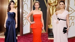 Jennifer Lawrence, Penelope Cruz, Sandra Bullock Look Stunning At Oscars 2014 Red Carpet