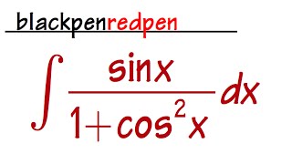 Sect 5 5 #40, Integral sin(x)/(1+cos^2(x))