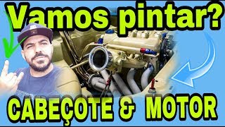 COMO PINTAR O MOTOR E O CABEÇOTE (WIRETUCK, COFRE LIMPO) FEITO EM CASA!