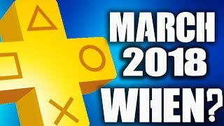 PS PLUS March 2018 Announcement Release Date BS