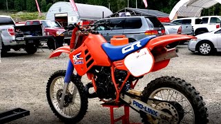1985 Honda CR250 Amazing barn find final track ride!