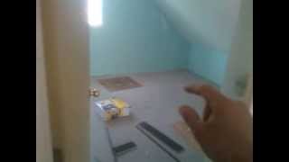 Cambio de alfombra por piso flotante en casa La Florida (Antes)