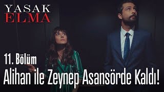 Alihan ile Zeynep asansörde kaldı! - Yasak Elma 11. Bölüm