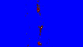 Blood & Gore Splat (LiveAction) 1080p Chromakey (Blue Screen)