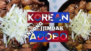 Korean adobo andong jjimdak (braised chicken)