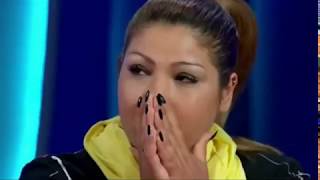 دخلت الاستديو وفجأة ظهرت عليها ملامح غريبة عندما شاهدت هذا الشخص فى المسامح كريم