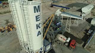 Бетонный завод MEKAMIX 110 в аэропорту Домодедово Москва