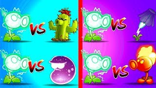 Plants vs Zombies 2 Electric Peashooter vs Cactus, Lightning Reed, Laser Bean, Fire Peashooter  Max