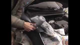 Покраска крыла переходом (по базе и по лаку) Kia Ceed - часть 3