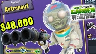Astronaut Zombie Unlocked! Rare Character Plants vs. Zombies Garden Warfare Sticker Pack $40,000