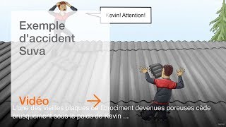 Exemple d'accident Suva « Un jeune travailleur temporaire tombe à travers un toit » - Suva - SuvaPro