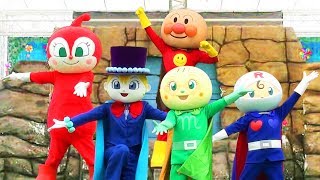 アンパンマンショー　かなえて！ゆめのダンスショー　メロンパンナちゃんとロールパンナちゃん仲良くダンス♪　最前列 高画質　Anpanman kidsshow アンパンマ