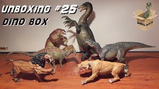 Ouverture de Figurines de Dinosaures #25 - Therizinosaure - Iguanodon - Amargasaure - Smilodon