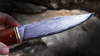 Forging A Seax With Wrought Iron Damascus