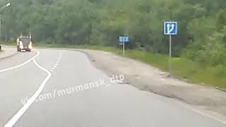 Разметка между малым и большим Росляково