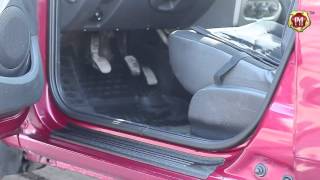 Накладки на внутренние пороги дверей Renault Sandero 2009-2013 (russ-artel.ru)