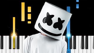 Marshmello & Lil Peep - Spotlight - EASY Piano Tutorial