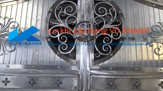 Cách làm cửa cổng sắt mỹ thuật