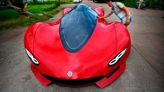 Пацан сделал суперкар из мусора! Самодельные автомобили и авто самоделки - лучшие автомобили