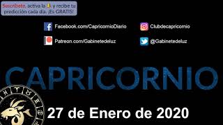 Horóscopo Diario - Capricornio - 27 de Enero de 2020