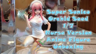 Super Sonico Orchid Seed 1/7 Nurse Version Anime Figure Unboxing