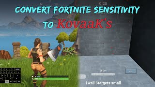 How to convert your exact Fortnite sensitivity into KovaaK's FPS Aim Trainer