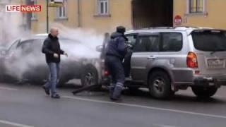 GTA V: Moscow - жесткая битва нарушителя, водителей и дпс