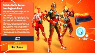 NEW "LAVA LEGENDS PACK" BUNDLE LEAKED! (Fortnite Battle Royale)