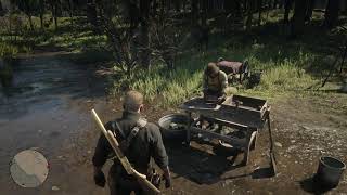 Red Dead Redemption 2 - Arthur Meets Funny Gold Prospecter "Show Me Some Color Baby" Gameplay(2018)