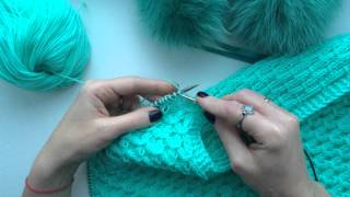 #19 How to knit. Knitting Tutorials. Вязание спицами. Узор Smock stitch