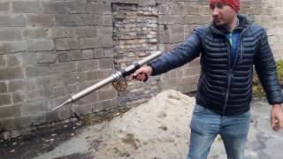 НЕповторять!! Подводное ружье. Стрельба на суше