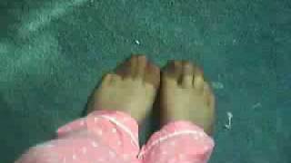 Walking in pyjama's and nylons
