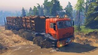 КАМАЗ БОЛОТОХОД В SPINTIRES