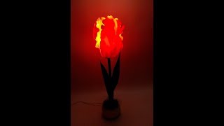Светильник из изолона. Тюльпан. Бутон.