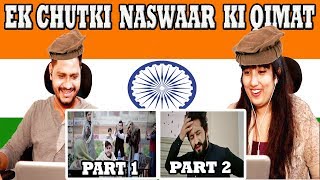 Indian Reacts On  Aik Chutki Naswar Ki Qimat part 1&2 | Our Vines & Rakx Production | Krishna Views