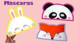 Como fazer Máscaras de Bichinhos - Decoração de festa - atividade escolar