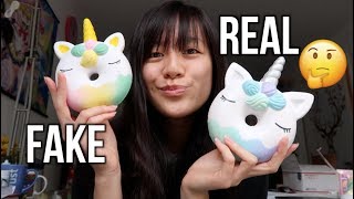 REAL vs FAKE SQUISHIES! | Which is more worth it?