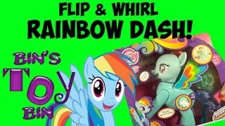 My Little Pony Flip & Whirl RAINBOW DASH Talking Toy Review! New for 2014! by Bin's Toy Bin
